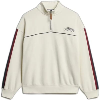 T-shirt met Tunesische kraag voor dames Superdry Country Club Tape