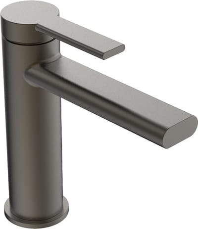 AquaVik Wastafelkraan Stockholm Rundning 16 cm Messing Aska Gunmetal