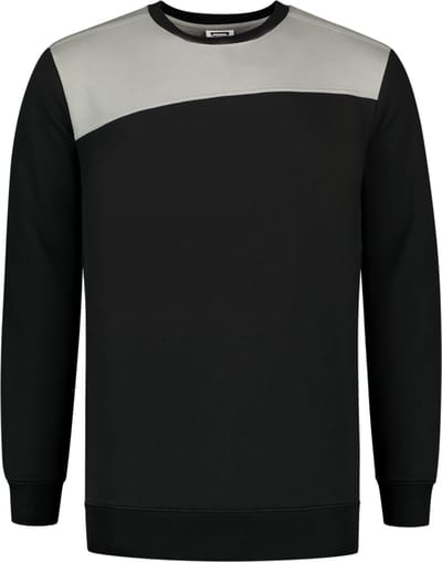 Tricorp 302013 Sweater Bicolor Naden - Zwart/Grijs - XL