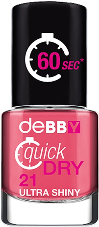 Debby Quick Dry Nail Enamel 21, Azalea Rose