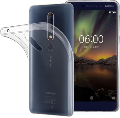 ebestStar - Hoes geschikt voor Nokia Nokia 6 (2018), Back Cover, Beschermhoes anti-luchtbellen hoesje, Transparant