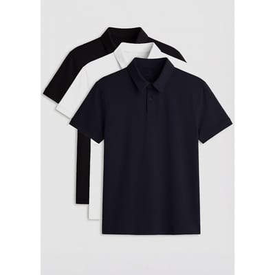 Heren Katoen-Elastaan Polo T-shirt