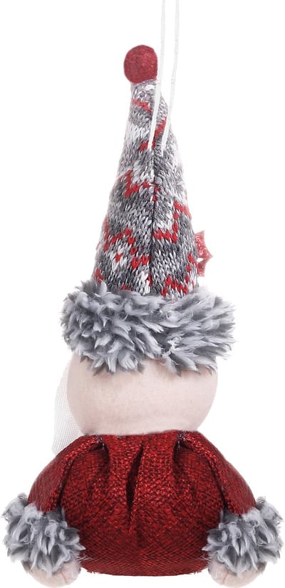 Springos Kerstman Hangend - Kerstdecoratie - Kerstdwerg - Hangend - 19 cm