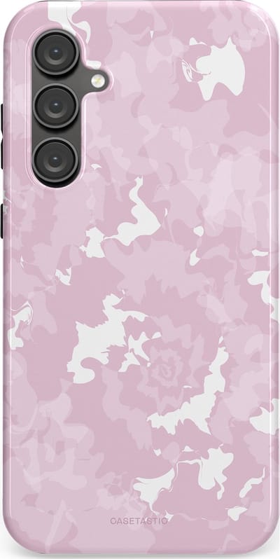 Casetastic Hoesje Geschikt voor Samsung S23 FE - Stijlvolle Beschermende Duo-layer Case - Roze wervels
