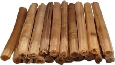 Geperste staaf Voordeelverpakking van 20 stuks. 25,4cm - 90/100 Gram - Kauwstaven - Runderhuid - Snack - Kauwbot - Hondensnacks - Hond - Snacks