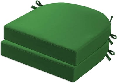 Stoelkussen Set - Zitkussens Buiten - Comfort Verhoging - Waterdicht UV-beschermd - 50x50x8 cm - Groen