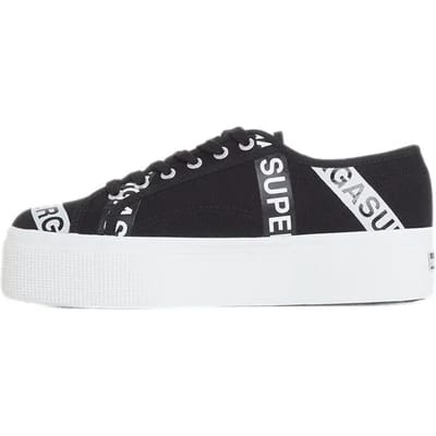 Sneaker Superga 2790 Lettering Nero - Fashion Wear - Vrouwen