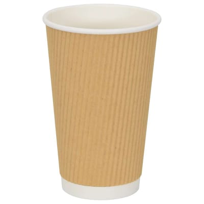 vidaXL - Papieren - koffiekopjes - 500 - st - 16oz - 400 - ml - bruin