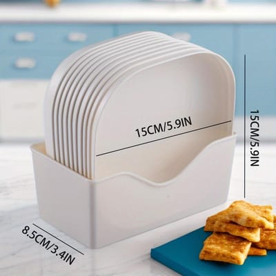 10 Plastic Borden Herbruikbare Fruitborden Afwasbare Dessertborden Multifunctionele Snackborden Met Voet 6 Inches