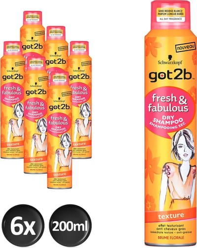 Got2B Fresh&Fabulous droogshampoo - Texture x6