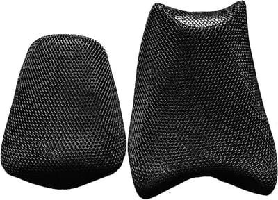 Motorfiets Kussen - Zadelhoes Mesh - Comfortabel Rijden - Ademend en Schokbestendig - Universele Pasvorm - Zwart