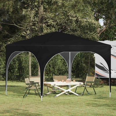 vidaXL - Pop-up - Feesttent - 290 - x - 290 - x - 245 - cm - Zwart