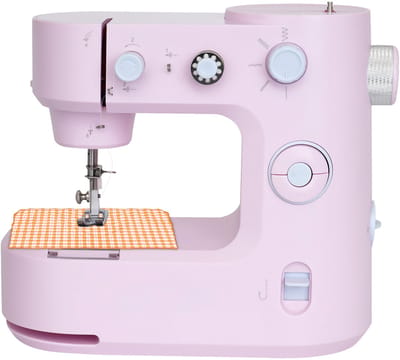 JAQZY Naaimachine - Draagbare Mini Naaimachine - 5 Steekpatronen - Twee Snelheden - Voetpedaal én Handbediening - LED-Verlichting