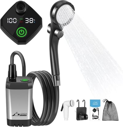 Draagbare Camping Douche met Oplaadbare Batterij - Ideaal voor Reizen, Wandelen en Tuinieren