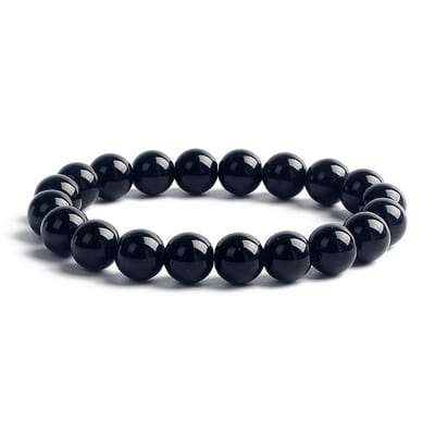Bixorp Gems Obsidiaan Edelsteen Armband 10mm - Edelstenen Kralenarmband - Spiritueel Cadeau - 18cm