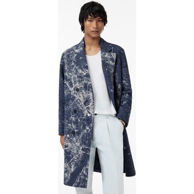 John Varvatos Easy Fit Db Coat With Welt Hip Pockets A Navy Size: 48 | Double Breasted Coats Outlet | Heren | Blauw