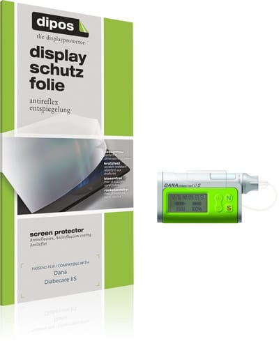 dipos – 4x Matte Beschermfolie geschikt voor Dana Diabecare IIS | Krasbestendige & antireflecterende Screenprotector Ultra-Thin