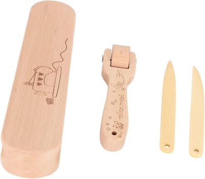 Praktische Houten Naadroller voor Quilten en Creatief Handwerk met Ergonomisch Ontwerp
