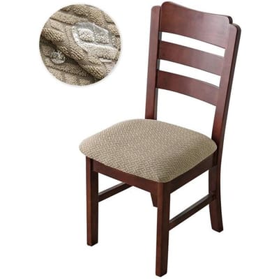 1 /2 /4 /6 Waterdichte Eetkamerstoel Zitkussen Jacquard Afneembare Stoelzitting Hoes Eetkamer Keukenstoel Woondecoratie 1 Piece beige