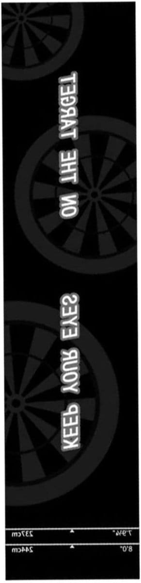 Dartmat | 300 x 33 cm beschermend antislip | Dartmat voor de Vloer | Geschikt voor Feestjes, Training, Spelen, Toernooien, Thuis, Bar, Club, Spelletjeskamer, en Binnenshuis