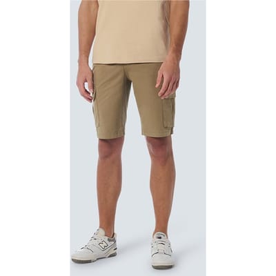 No Excess Short Cargo Garment Dyed + Stone Washed Stretch Almond Maat: 28 | Korte Broeken Outlet | Heren | Bruin