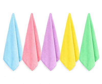 Raamdoeken Set 5 Stuks – Microvezeldoekjes 40x40 cm – Streeploos & Pluisvrij – Wasbare Schoonmaakdoeken voor Ramen, Keuken & Badkamer