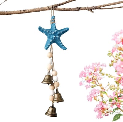 Windgong Buiten Decoratie - Handgemaakte Klokken - Tuin Ontspanning - Rustgevende Klanken - 10x10x4 cm - Brons