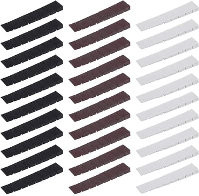 JHUBERS- Meubelwiggen 30 Stuks - Onderlegwiggen - Compensatiewiggen - Nivelleringsonderleggers - Kunststof Montagewiggen - Antislip Onderkant - Nivelleerwiggen