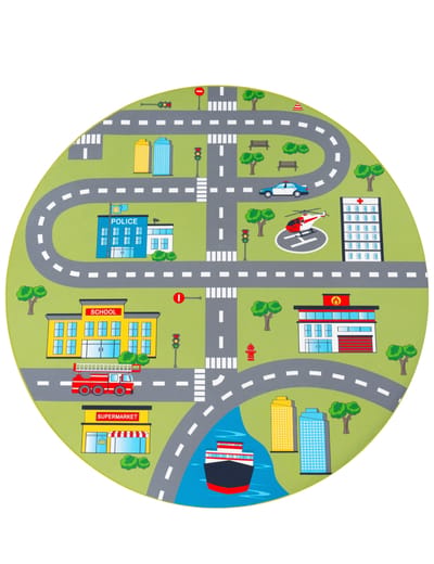 Kindertapijt Bini groen 160 cm rond