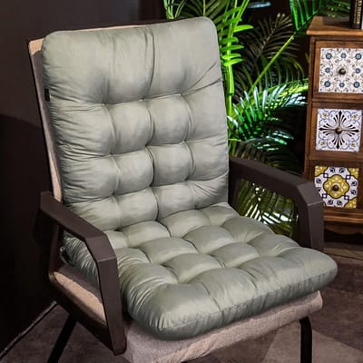 Comfortabele Rugsteun Kussen voor Stoelen - Dikke Zitkussen voor Thuis, Kantoor en Tuin - Geschikt voor Binnen en Buiten