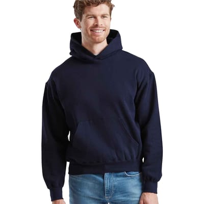 Fruit of the Loom heren superkatoenen katoenen hoodie (Deep Navy)