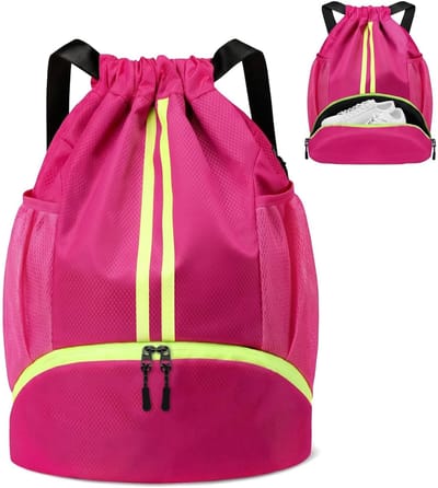 Dailygoods- Gymtas waterdicht - Sporttas met schoenenvak - Grote sportrugzak - Lichtgewicht - Verstelbaar - Voor sport/reizen