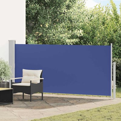 vidaXL - Windscherm - uittrekbaar - 140x300 - cm - blauw
