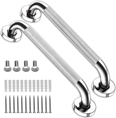 Muurbeugel - Supersterke grip - Handgreep voor badkamer/douche/toilet - 30 cm - 2 stuks
