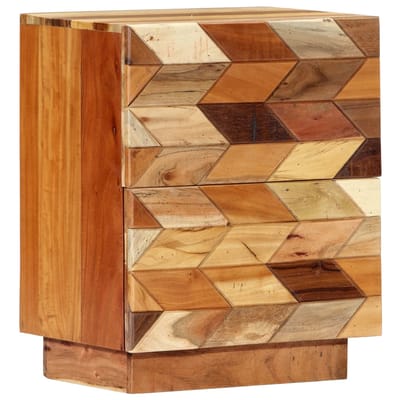 vidaXL - Nachtkastje - 40x30x50 - cm - massief - gerecycled - hout