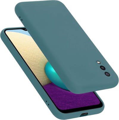 Cadorabo Hoesje geschikt voor Samsung Galaxy A02 / M02 in LIQUID GROEN - Beschermhoes gemaakt van flexibel TPU silicone Case Cover