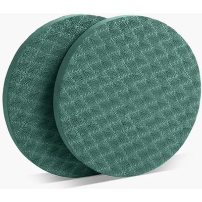 2 Pièces Épaisses Genouillères de Yoga Coussin d'Équilibre Tapis d'Exercice Antidérapant Mousse Fitness Pour Entraînement Ddyj02 vert