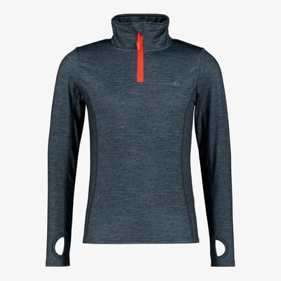Mountain Peak kinder thermoshirt met rits blauw - Maat 110