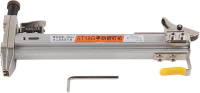 Handmatige Spijkermachine - Spijkerpistool Hout - Meubel Vloer Werk - Lichtgewicht Aluminium - 519 g - Zilver