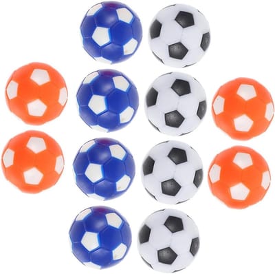 Tafelvoetbalballen - Mini ballen - Spelplezier verhogen - Duurzaam HIPS materiaal - 12 stuks - Diverse kleuren