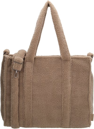 Beagles Lugo Shopper - Teddy Tas - 15,6 inch Laptopvak - Schoudertas - Handtas - Dames Tas - Laptoptas - Werk - School - Tote Bag - Dames Tas - Taupe
