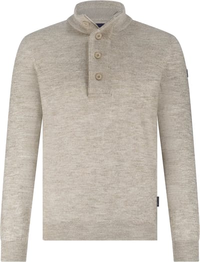 State Of Art Mocker Trui Beige - Maat M - Heren - Pullovers