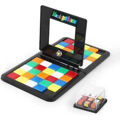 Kleur Gevecht Vierkante Race Spel Vierkante Desktop Puzzels Leren Educatief Speelgoed Anti Stress Jongens Meisjes Cadeaus black