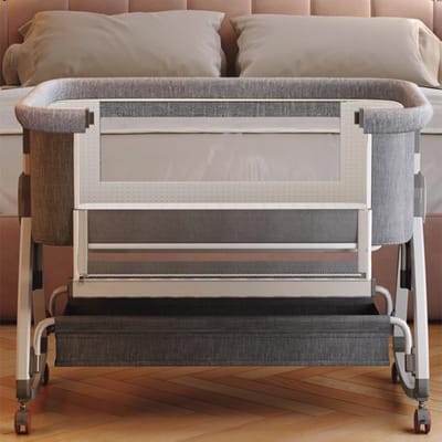 Cododo babywieg voor veilig samen slapen met kokosvezel matras en luiertafel