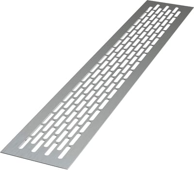 Ventilatierooster - Afvoerluchtrooster - Meubels Ventileren - Aluminium Geanodiseerd - 80 x 8 cm - Aluminium