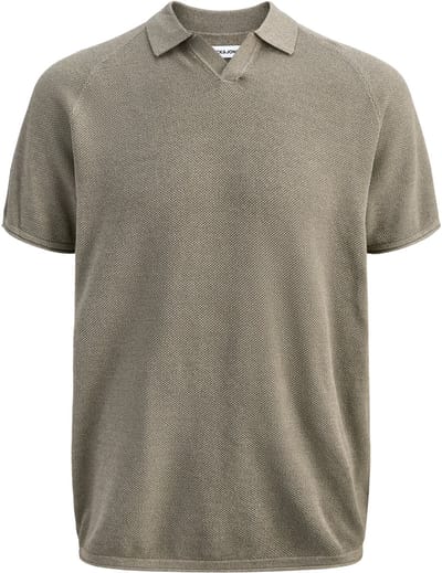 JACK&JONES - JJHILL KNIT SPLIT NECK SS26 - Heren - Polo's