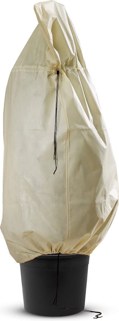 Premium Winterhoes XXL - Plantenhoes tegen vorst - Vliesdoek - Duurzaam - Ritssluiting - H: 180 x B: 120cm - Plantenhoes