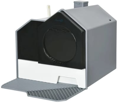 Kattenbak met uitneembare vloerbak - Kattentoilet - Kat - Inclusief kattenbak schep - 47L x 45B x 42H cm