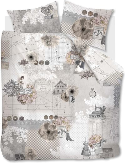 Beddinghouse Antique Dekbedovertrek - Eenpersoons - 140x200/220 cm - Zand