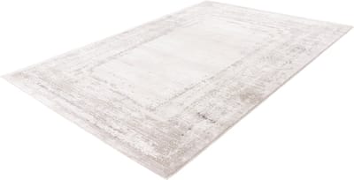 Pierre Cardin Lalee vloerkleed modern trendy hotelsjiek laagpolig karpet vervaagd 120x170 cm zilver